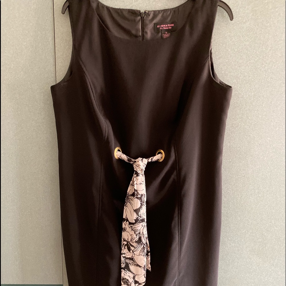 Black sheath dress